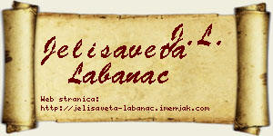 Jelisaveta Labanac vizit kartica